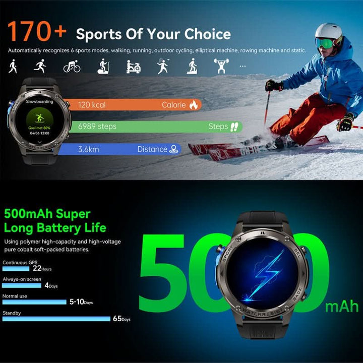 BowLift | Outdoor smartwatch with GPS, compass & health monitoring