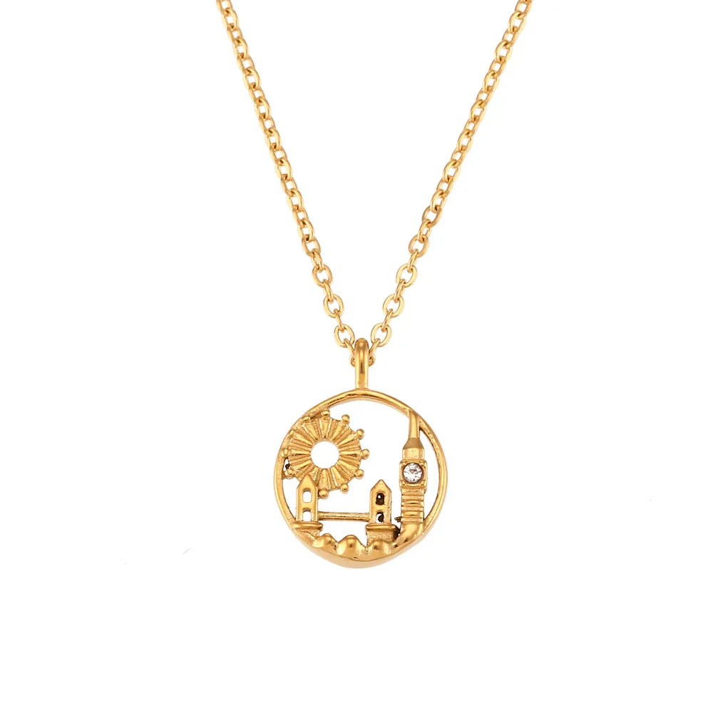 BowLift | 18k Landmark Adventures Travelers Necklace