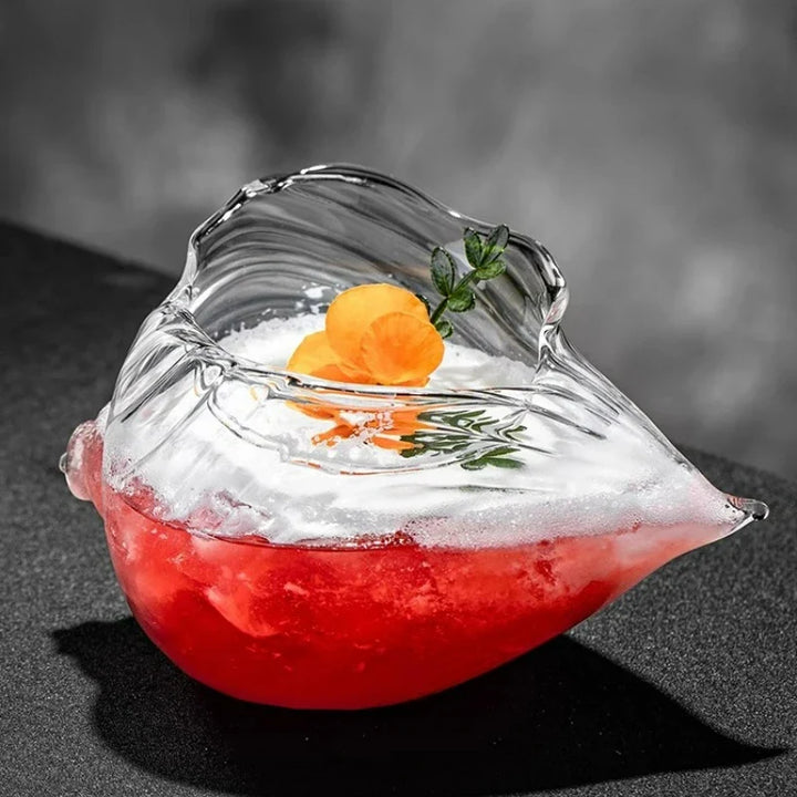 Conch Shell Glass 2-Piece Set Bowlift