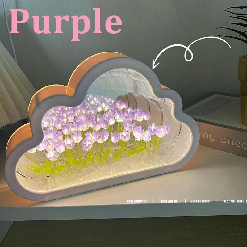 Tulip Atmosphere Infinite Flowers Night Light | Bowlift