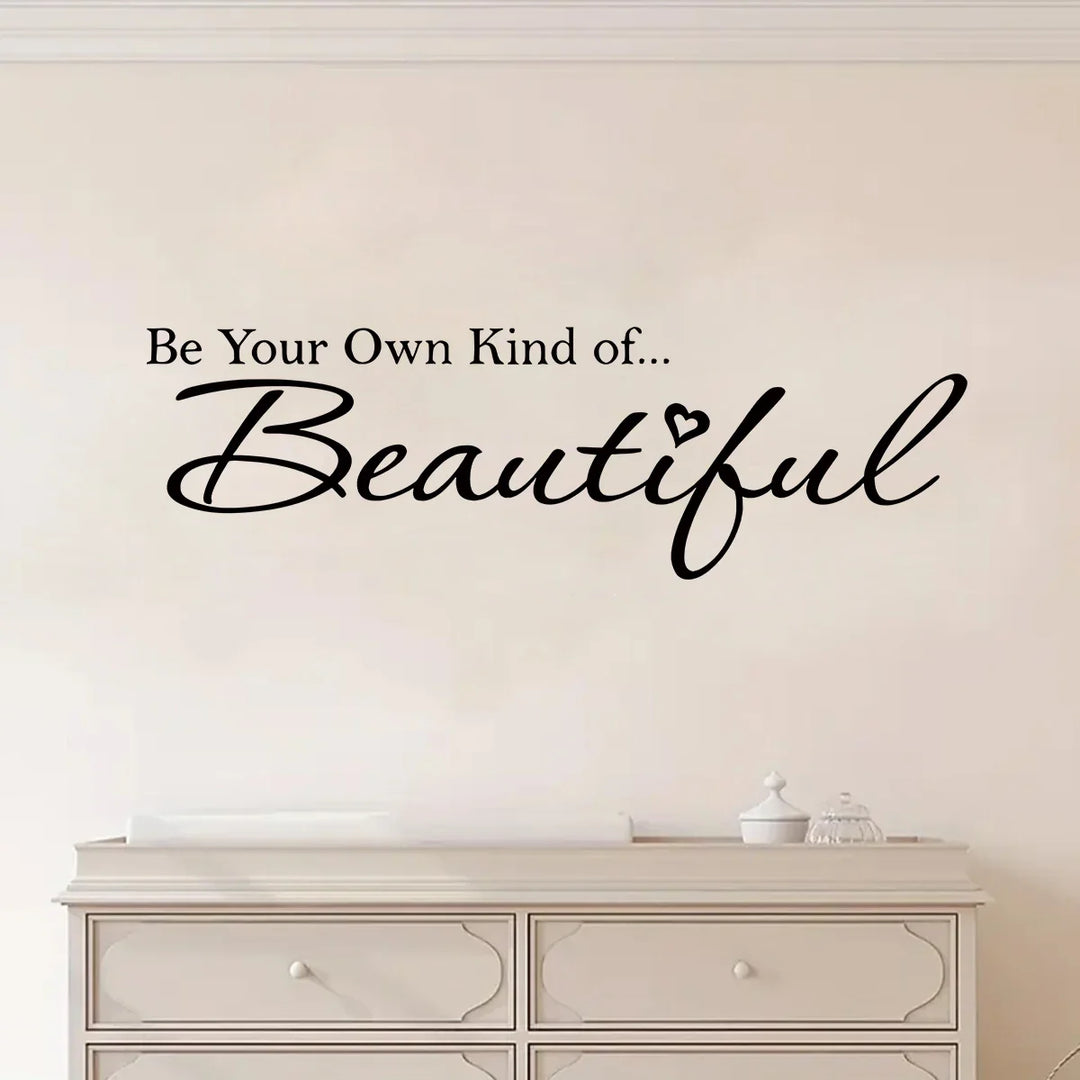 Beautiful Inspirational Quote Wall Sticker Removable Peel and Stick Word Art Wall Decal For Living Room Bedroom Creative DIY Home Decor | Bowlift