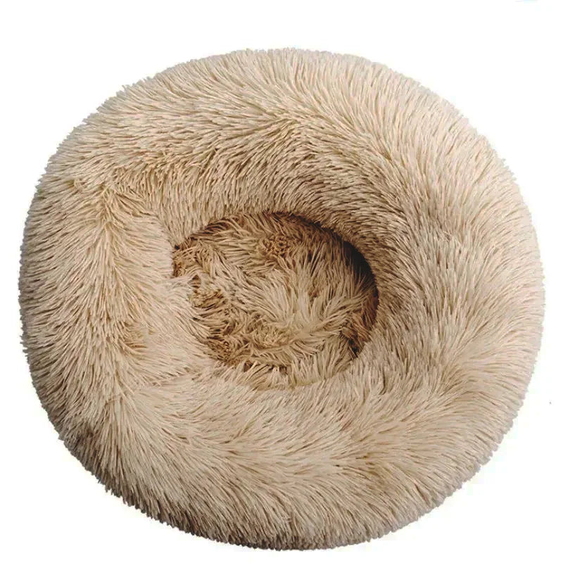 BowLift | CozyNest Plush Round Pet Bed – Washable & Non-Slip