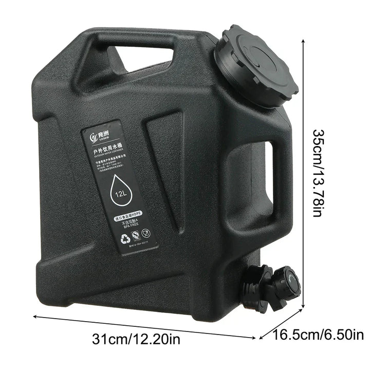BowLift | Portable 12L water container with tap – Sturdy canister for outdoor and camping