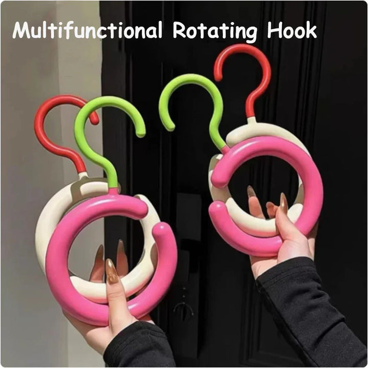 BowLift | 2pcs Rotating Multi-Hook Closet Organizer  Hanger