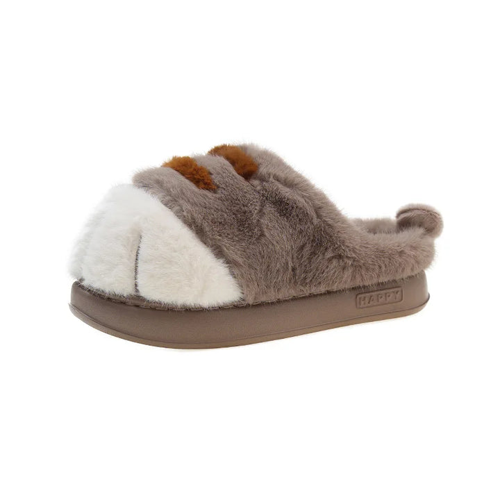 BowLift | Miuvela | Cat Paw Slippers Women | Fluffy & Warm | Non-slip & Comfortable | Funny Cat Slippers for Home & Garden