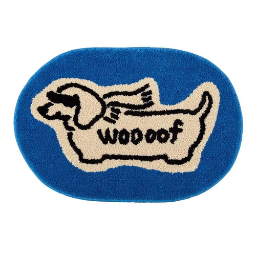 Tufted Dachshund Bathroom Mat | Bowlift
