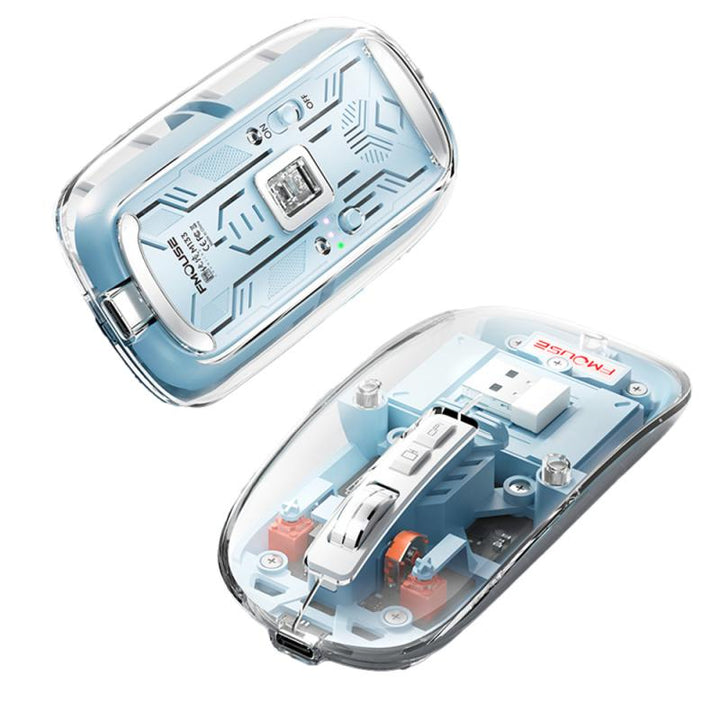 BowLift | Silent Transparent Clear Click Wireless Mouse