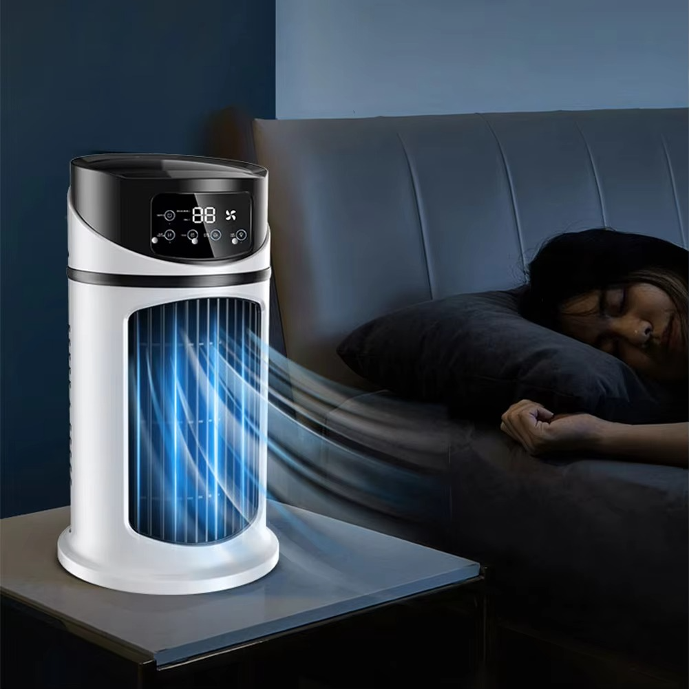 BowLift | Portable Air Cooler Fan with Humidifier & Dust Filter – USB Powered Mini AC for Home & Office