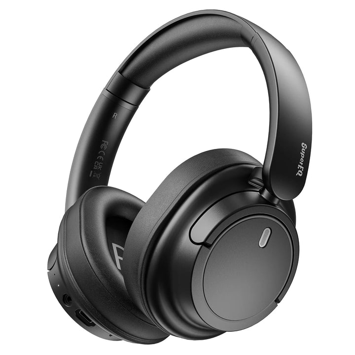 BowLift | Wireless Over Ear Bluetooth Headphones 90H playtime Deep Bass Mic Foldable Dual EQ Modes