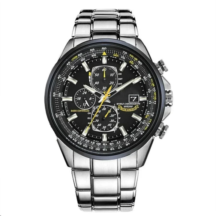BowLift | Men’s Stainless Steel Chronograph Watch with Calendar