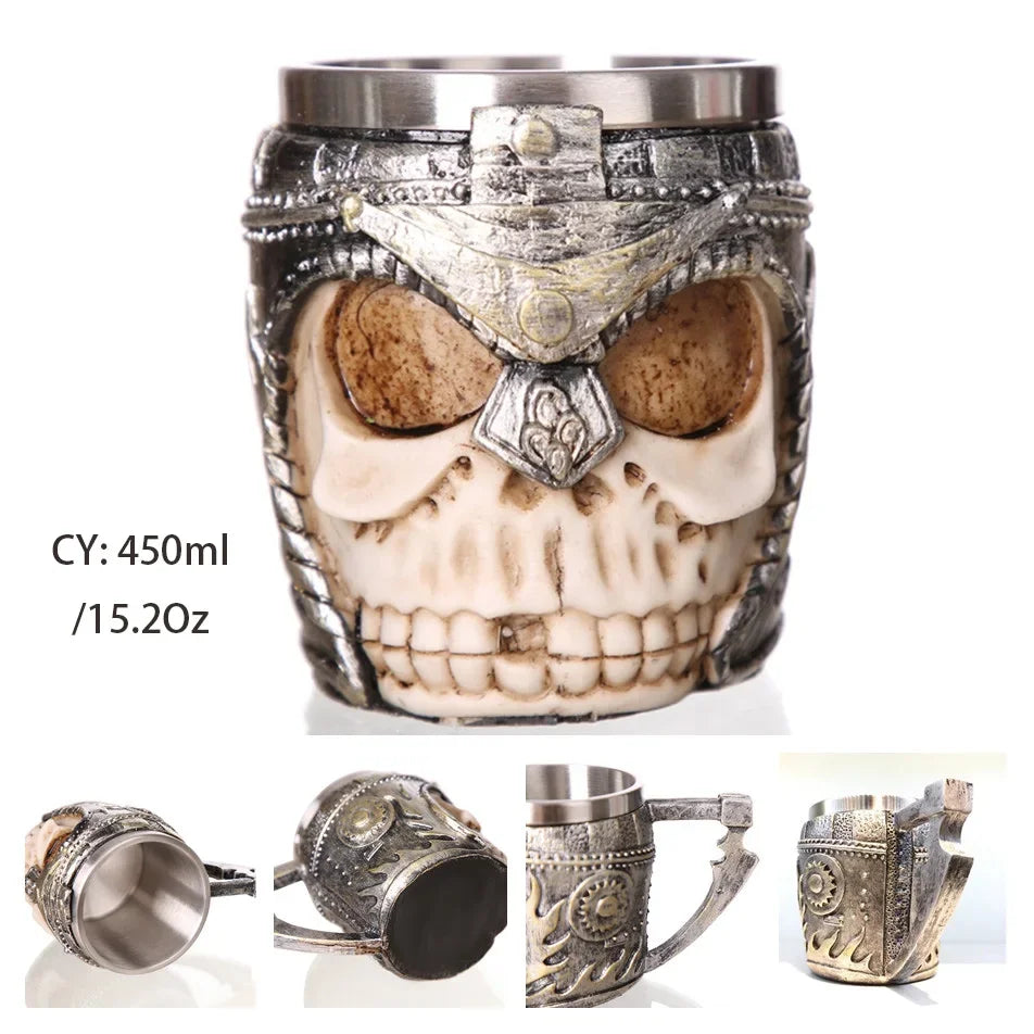 BowLift | Medieval Dragon Resin Stainless Steel Mug as Coffee Mug or Tea Mug