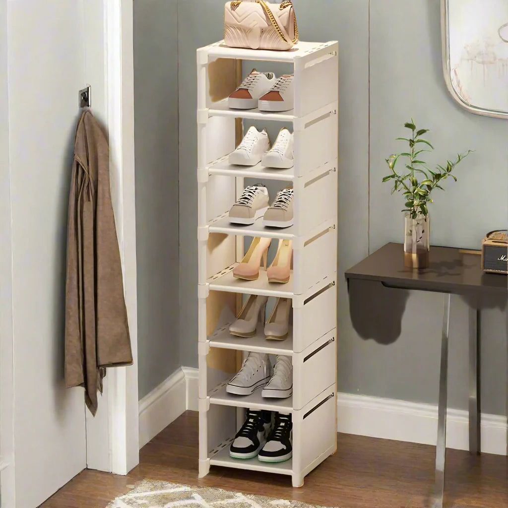 BowLift | Space-Saving Metal Frame Shoe Rack with 6/8 Layers – Liora