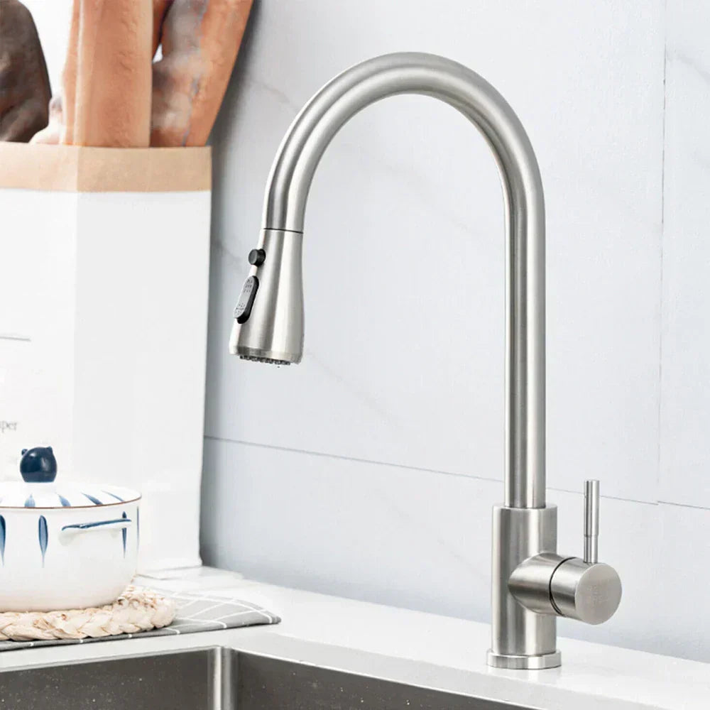 FluidCraft – Stylish Pull-Out Kitchen Faucet for Modern Kitchens Bowlift
