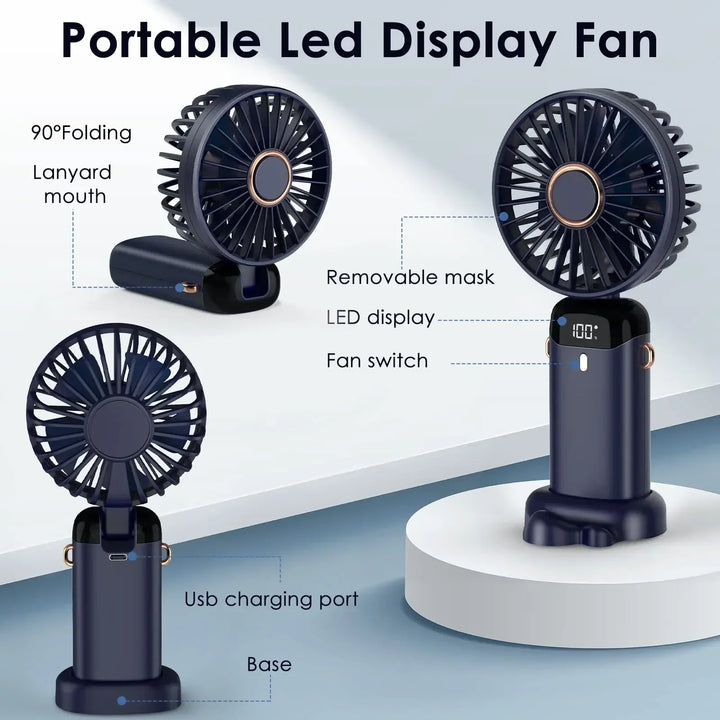 Electric Fan Portable Air Conditioner Mini Cooler Rechargeable Neck Fans for Home Free Shipping Hand Usb Conditioning Blades | Bowlift