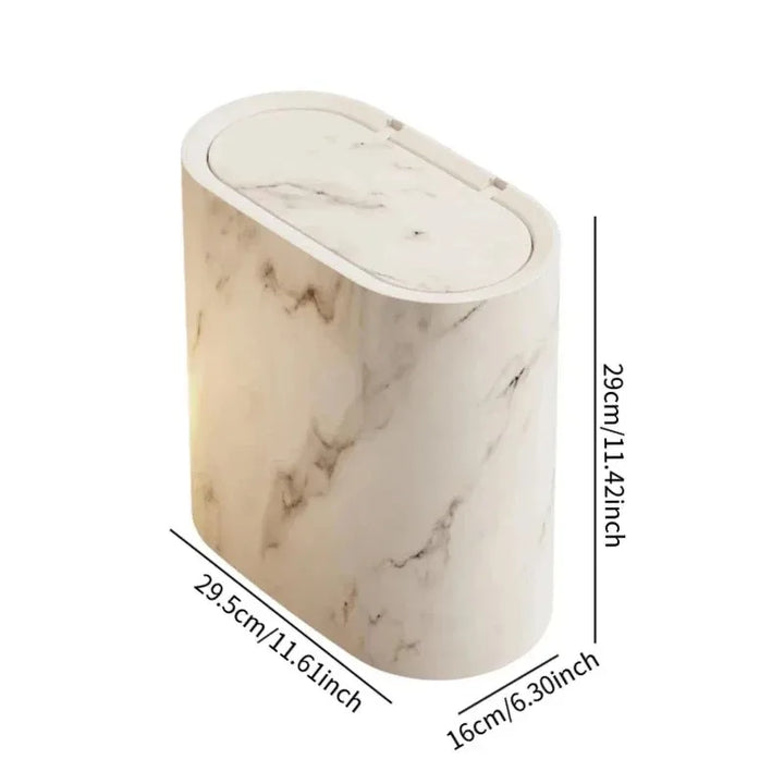 Nordic Marble Design Trash Can Bowlift