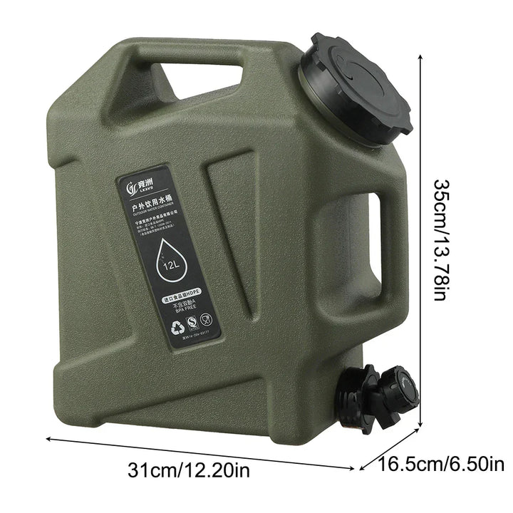 BowLift | Portable 12L water container with tap – Sturdy canister for outdoor and camping