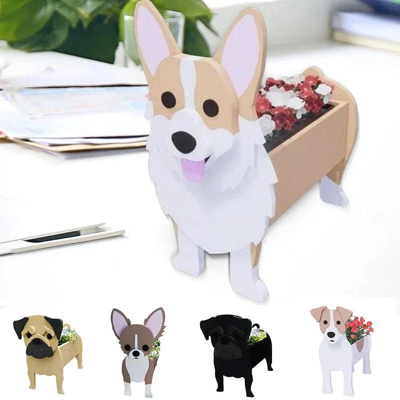BowLift | Flower pot - Pawsome - Dog plant container - Various breeds