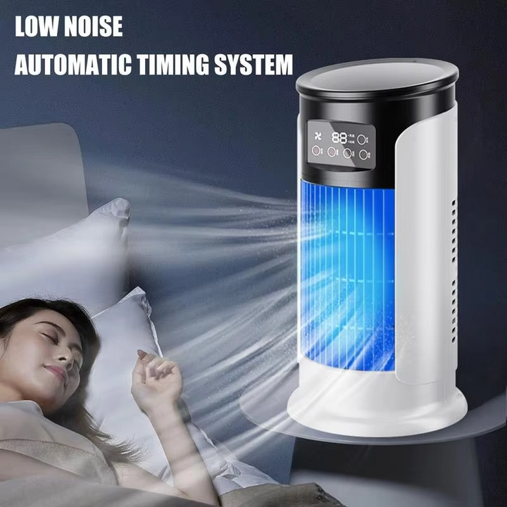 BowLift | Portable Air Conditioners Fan Evaporative Cooler USB Quiet Timer Room Cooling Small 10 oz Water Tank Personal Cooler Adjustable