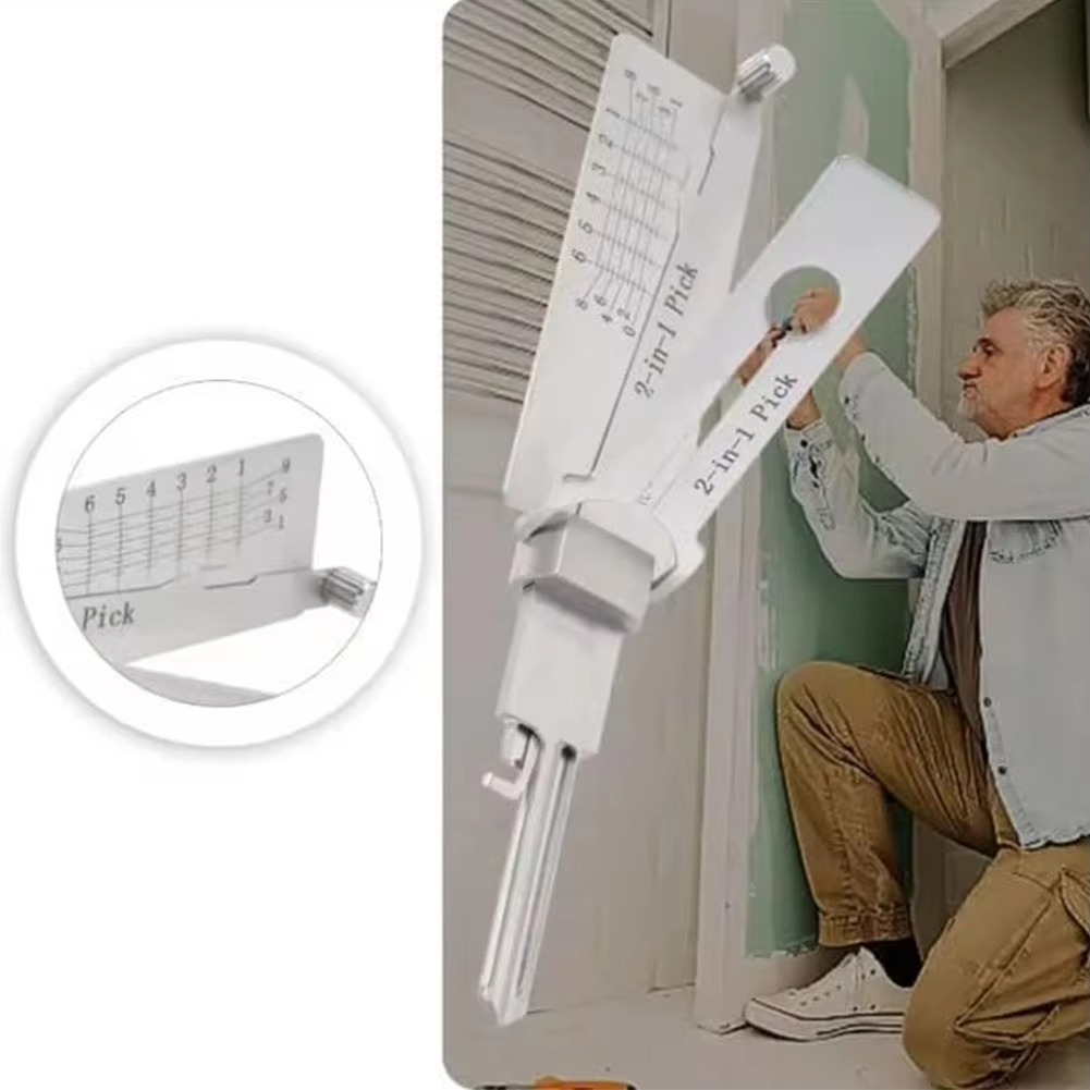BowLift | Stainless Steel Key Decoder – 2-in-1 Lock Decoding & Picking Tool for Locksmiths