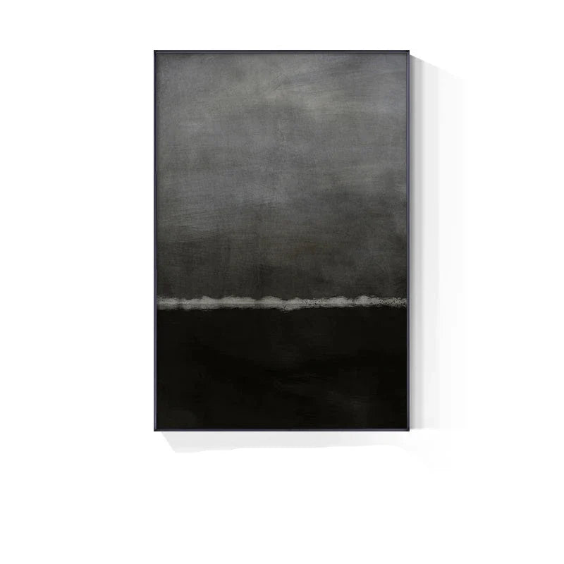 Blue Grey Industrial Abstract Wall Art Fine Art Canvas Prints Modern Art For Contemporary Living Room Dining Room Home Office Foyer Art Decor | Bowlift