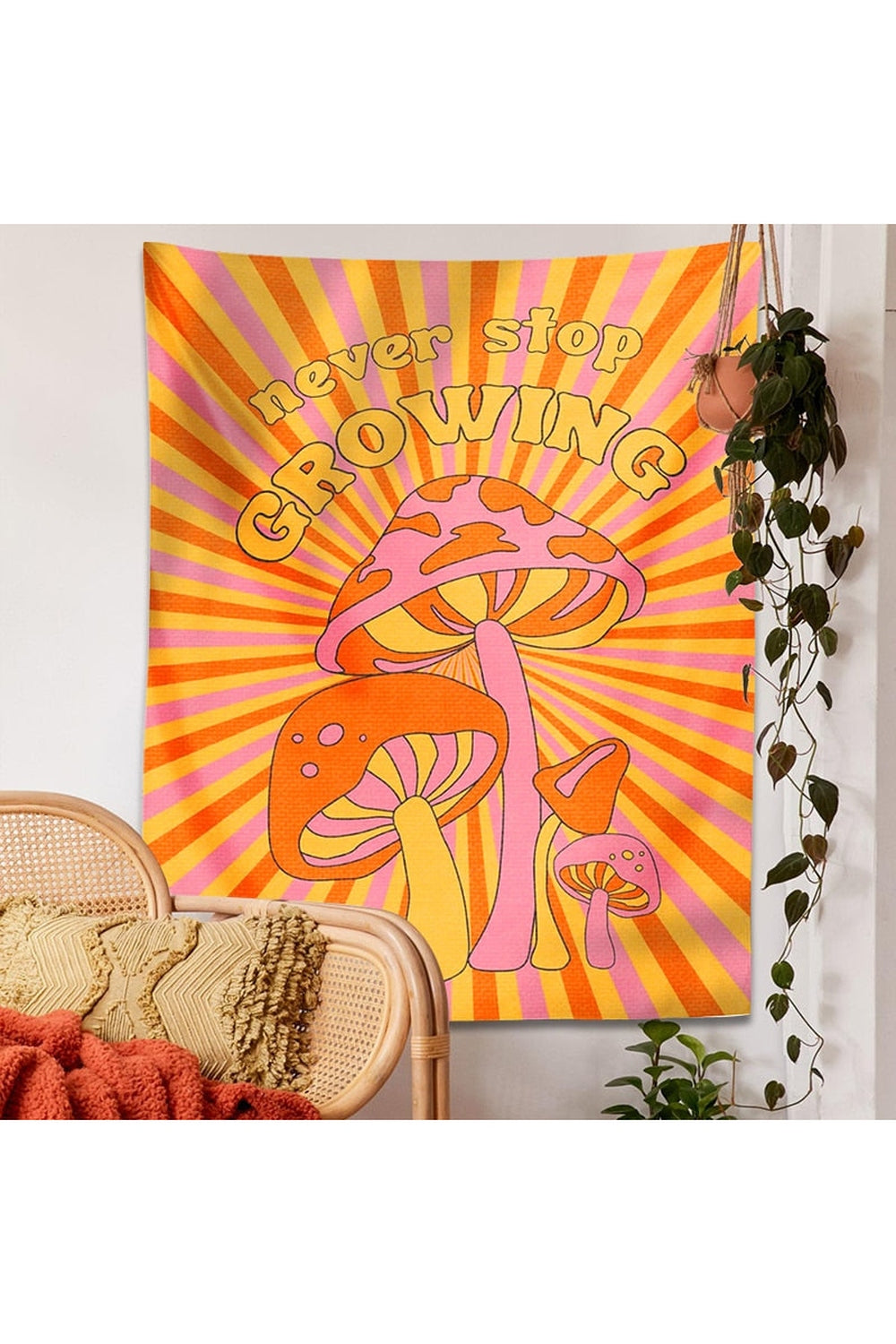 Years inspired mushroom carpet wall hanging | Bowlift