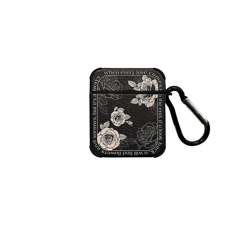 BowLift | Artistic Flower Leather Airpods Case