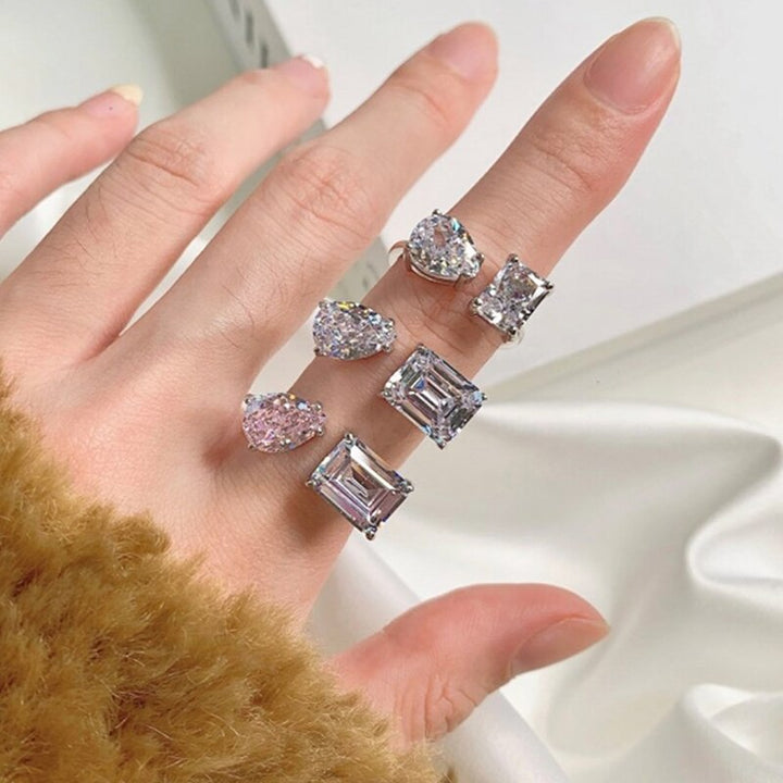 BowLift | Water Drop Zircon Chic Adjustable Ring