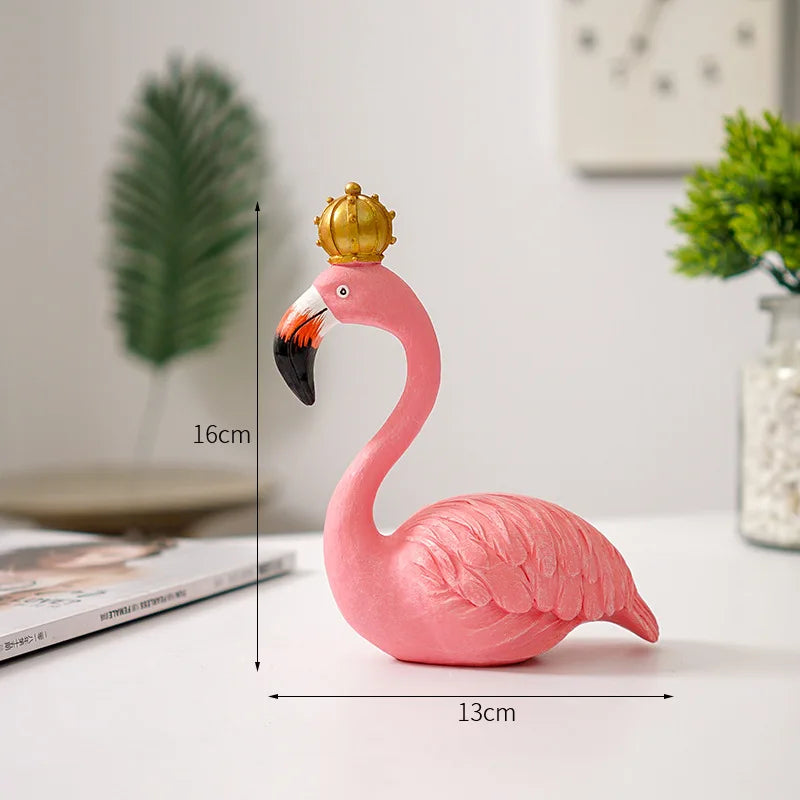 BowLift | Nordic Flamingo Figurine Figure Statue Sculpture Living Room Office Wedding Party Ornaments Home Decor Decoration Accessories