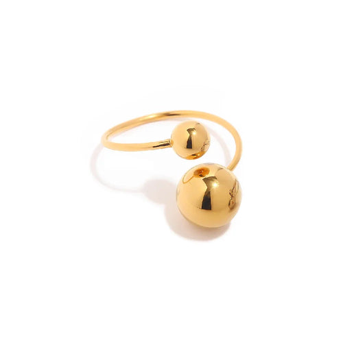 BowLift | 18k Bold Two Ball Open Ring