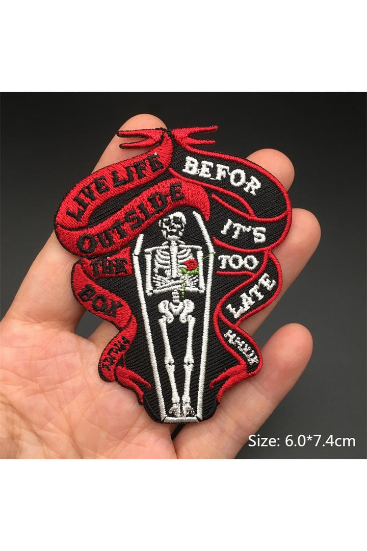 Punk embroidered patch set | Bowlift