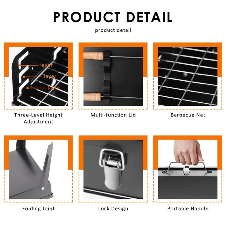 BowLift | Folding Steel Grill for Mobile BBQ & Spontaneous Grilling Fun