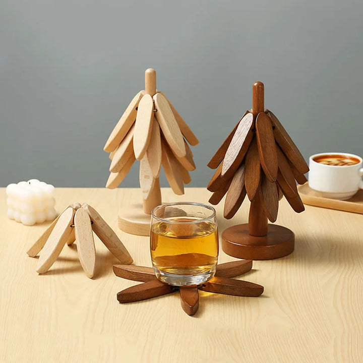 BowLift | Noble tree coasters in wood look