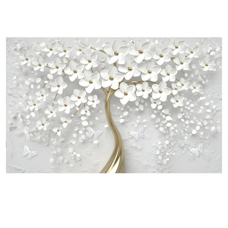 Abstract Floral Big Blossom Petal Tree Wall Art Fine Art Canvas Prints Picture For Living Room Bedroom Salon Art Decor | Bowlift