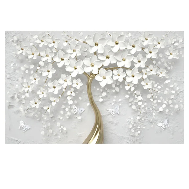 Abstract Floral Big Blossom Petal Tree Wall Art Fine Art Canvas Prints Picture For Living Room Bedroom Salon Art Decor | Bowlift