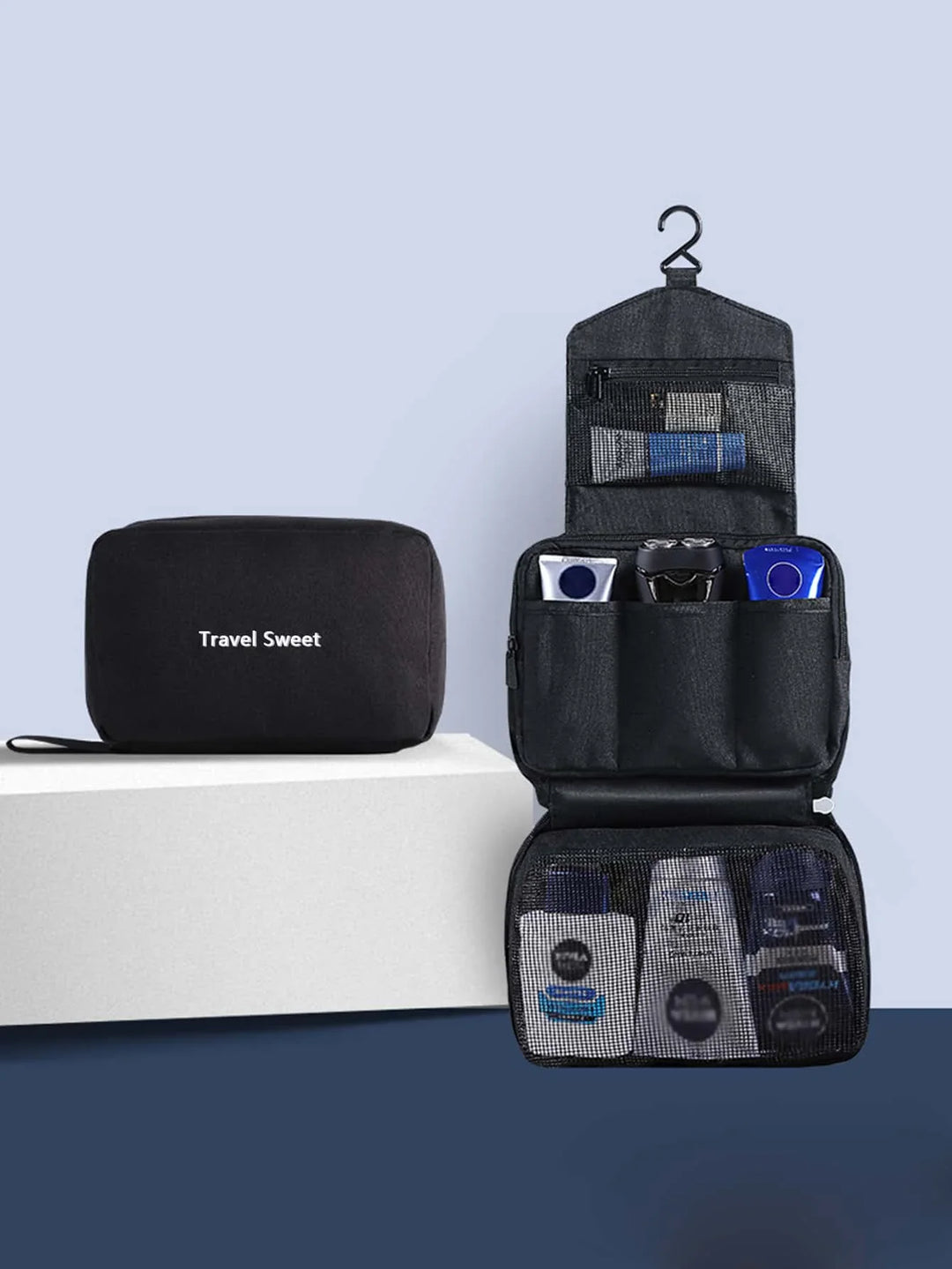 BowLift | Foldable Travel Toiletry Bag DryNexa TravelCube | Multilayer Design with Wet-Dry Separation | Space-Saving & Waterproof