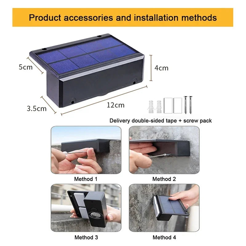 BowLift | Lumora LED Solar Wall Light Outdoor | 3 Light Modes | IP65 Waterproof | Garden, Balcony & Fence Lighting Without Wires