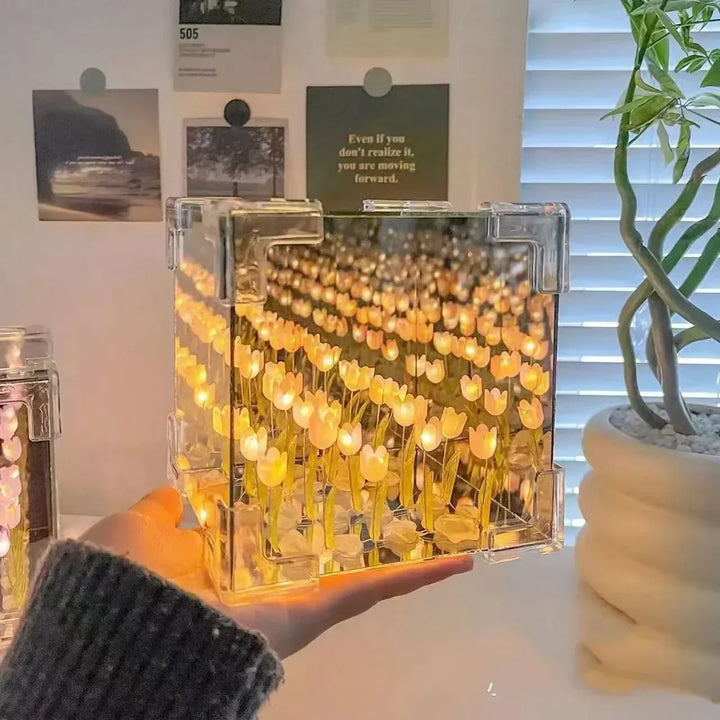 3D Tulip DIY Flower Cube Night Lamp | Bowlift