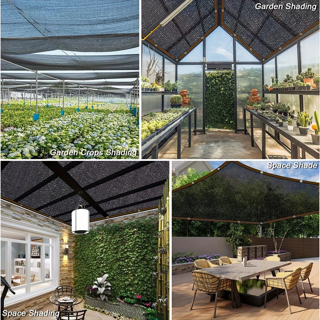 BowLift | Black shade cloth sunblock mesh cover