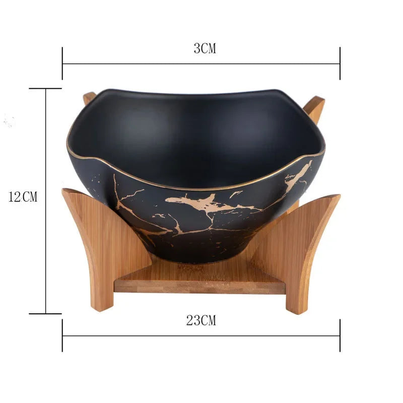 Marble Salad Bowl Bowlift