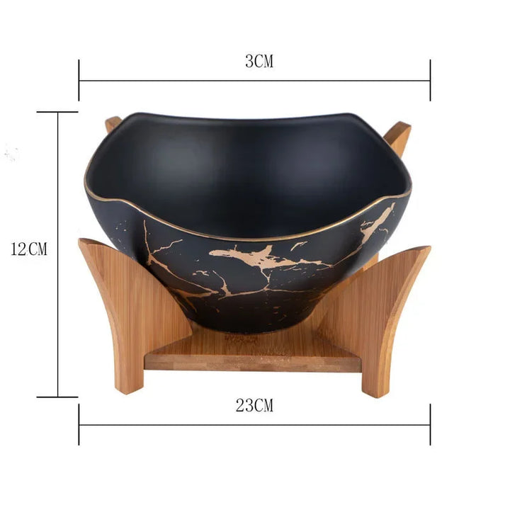 Marble Salad Bowl Bowlift