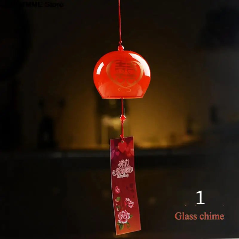 BowLift | Glass Wind Chime Hanabira | Japanese Style | Clear Sound & Decorative Pendant | Handmade