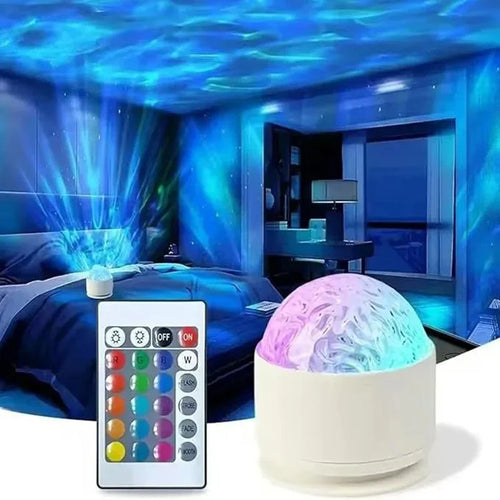 BowLift | Aurora Projector LumoSky | 16 Colors Northern Lights | USB & Remote Control | Relaxing Night Light