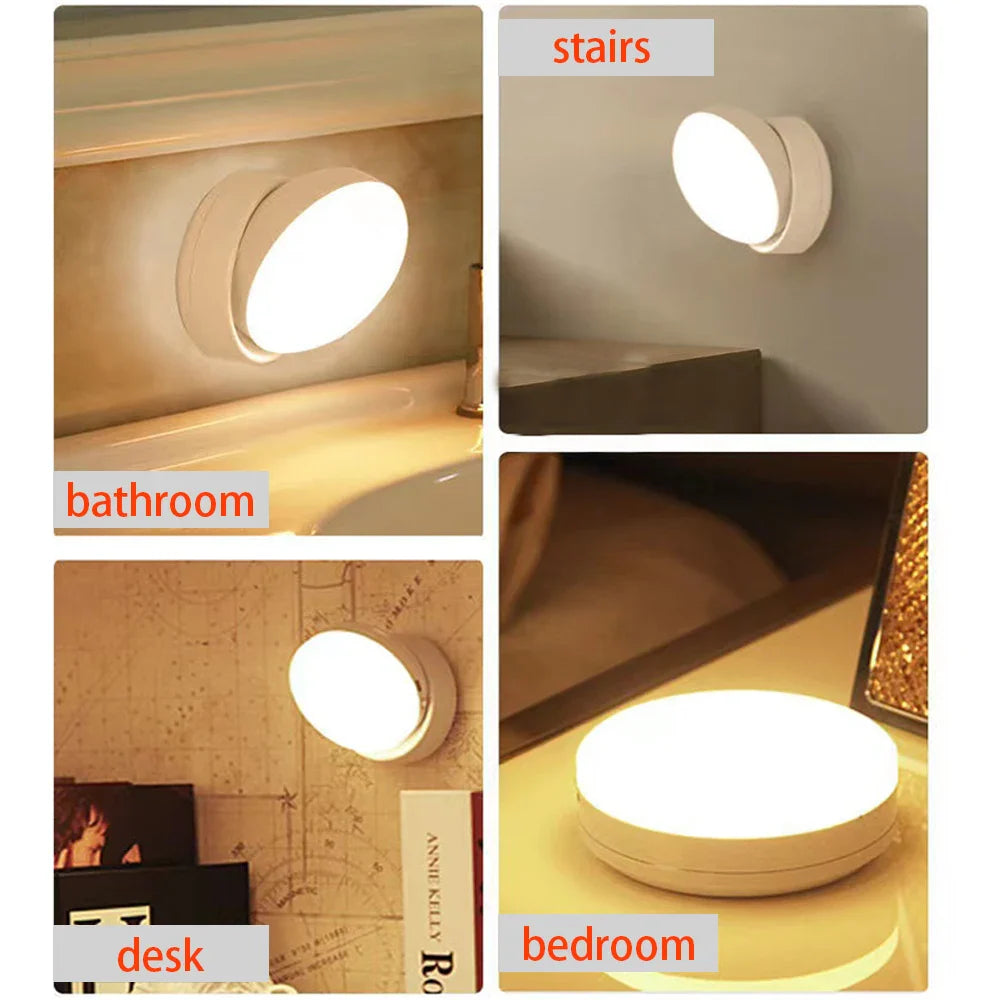 BowLift | LumiFlex360 LED Night Light | Motion Sensor | 360° Rotatable | Rechargeable | Magnetic & Wireless