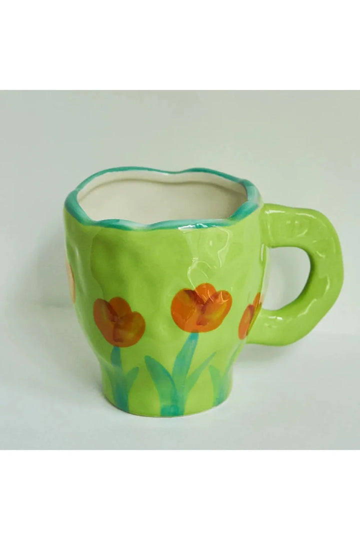 Flower ceramic mug | Bowlift