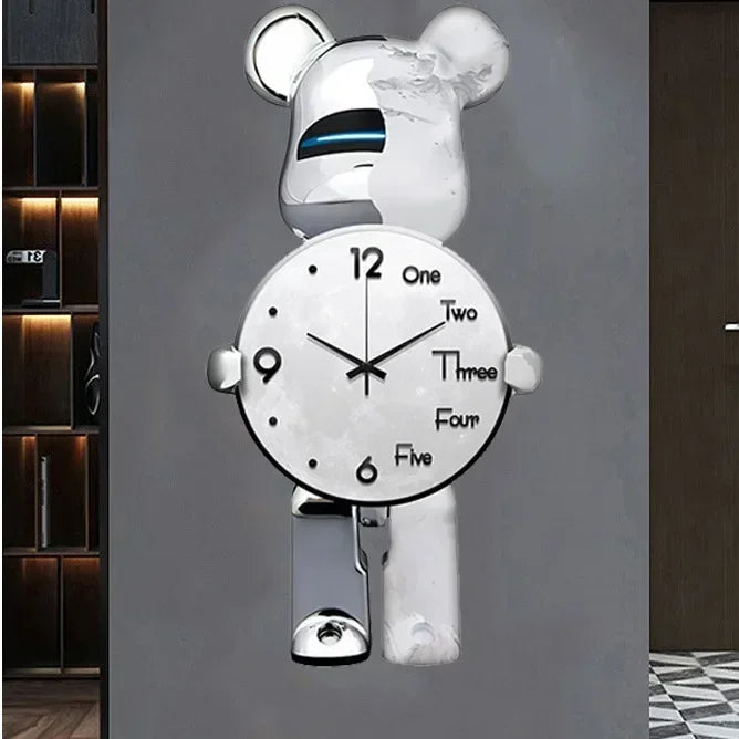 Glowing Star Bear LED Wall Clock | Bowlift