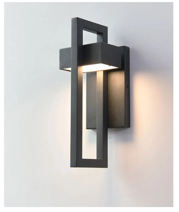 BowLift | LED Outdoor Wall Light | Waterproof & Vintage Design | 10W | Black Aluminium