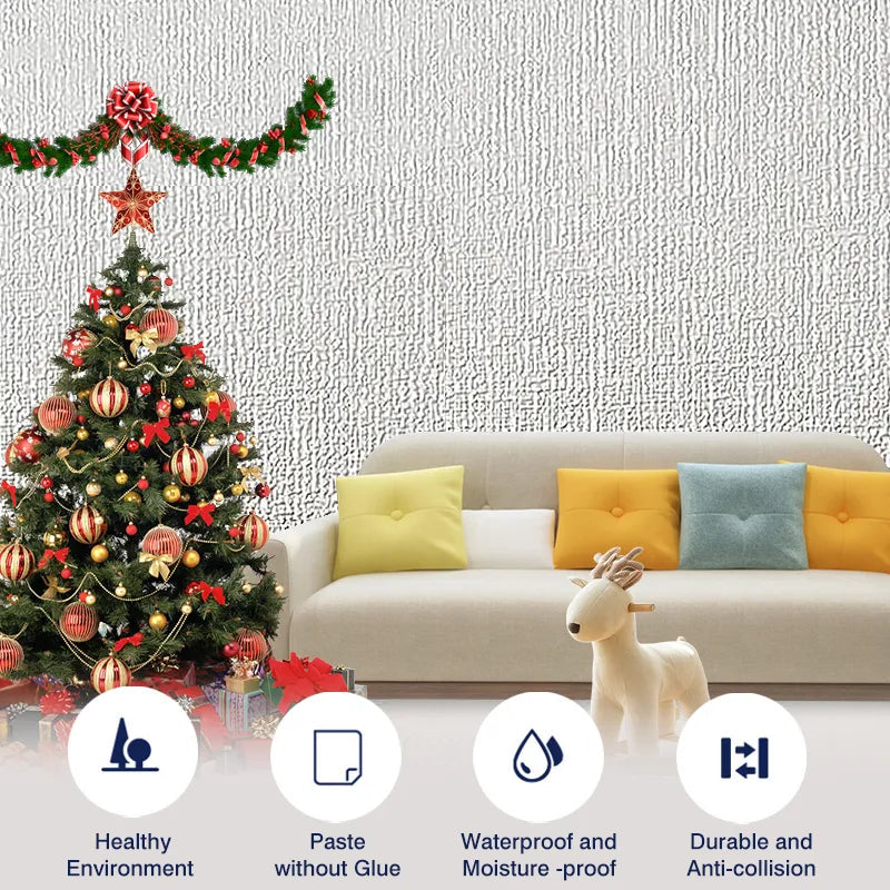 BowLift | 3D Linen Self-Adhesive Waterproof Wall Sticker