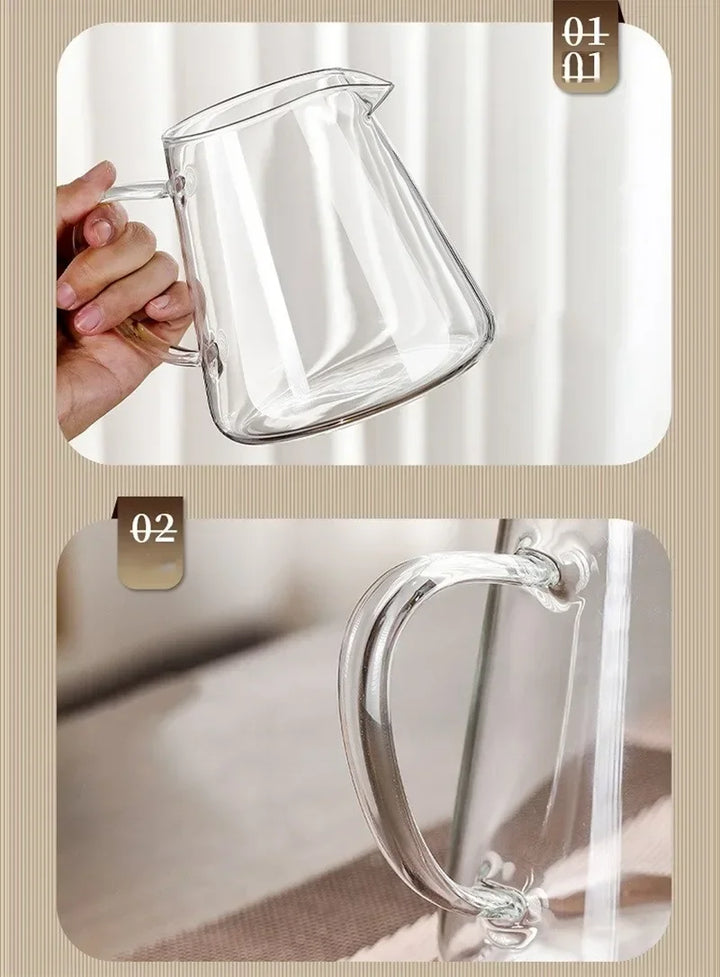 BowLift | 450ml-950ml Heat Resistant Glass Teapot – Stainless Steel Tea Filter, Flower Kettle for Kung Fu Tea, Puer and Oolong Tea