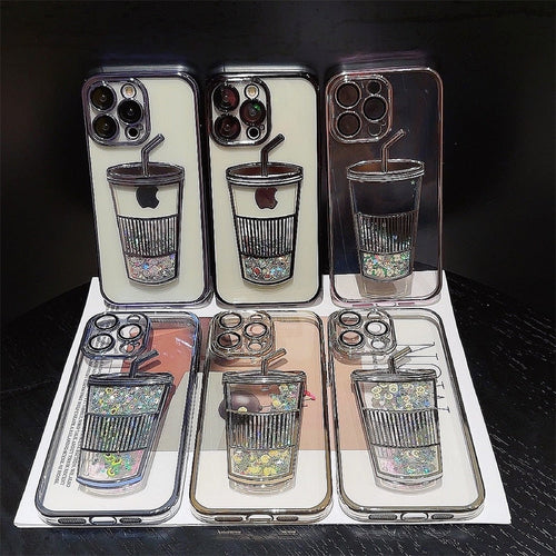 BowLift | Glitter Star Drink Cup iPhone Case