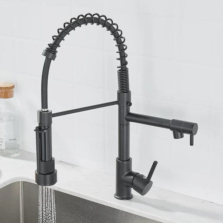 Faucet with Double Outlet – High-Quality Faucet for Flexible Washing, Easy Installation, Ideal for Modern Kitchens, Swiveling and Durable | Bowlift